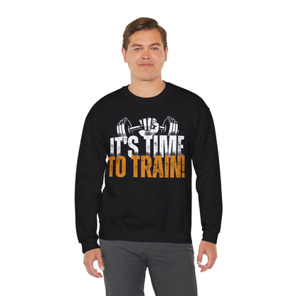 Fitness Motivation 'It's Time To Train' Unisex Heavy Blend™ Crewneck Sweatshirt