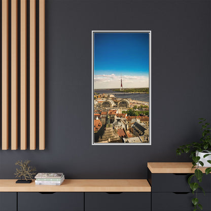 Riga TV Tower Matte Canvas, Framed (Multi-color)
