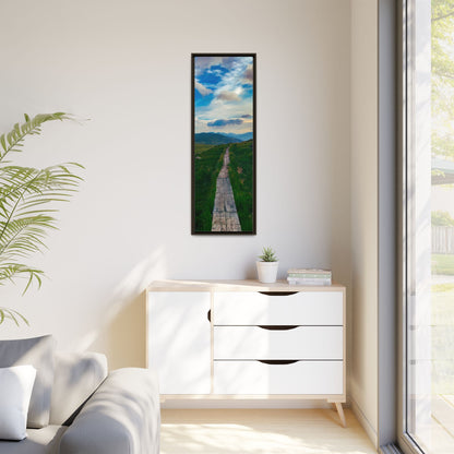 Torc Mountain Trail Matte Canvas, Framed (Multi-color)