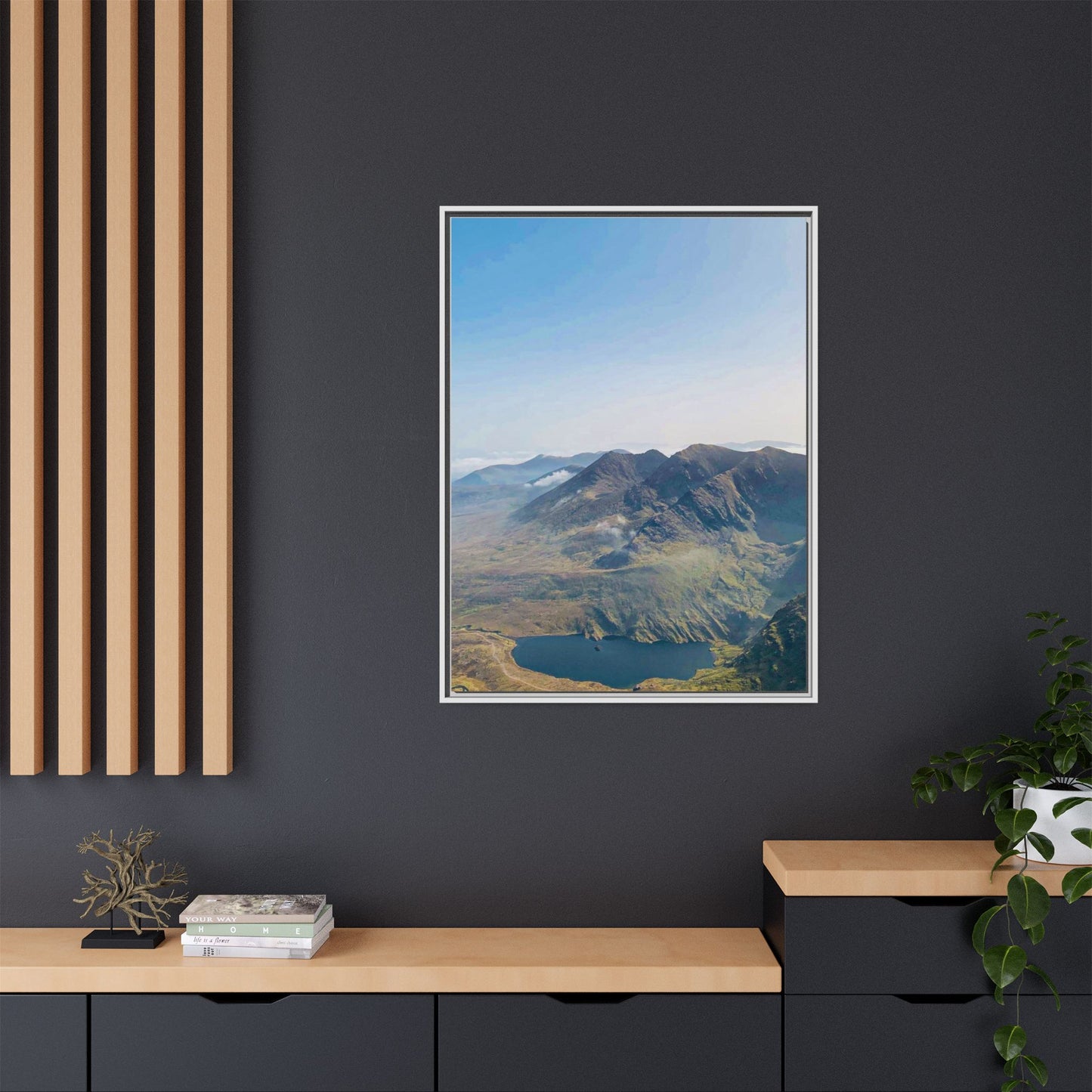 MacGillycuddy's Reeks Matte Canvas, Framed (Multi-color)