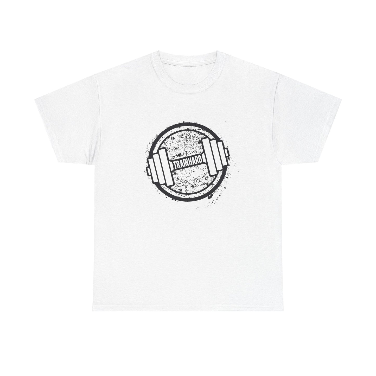 Unisex Heavy Cotton Tee - Train Hard Fitness Shirt for Gym Lovers