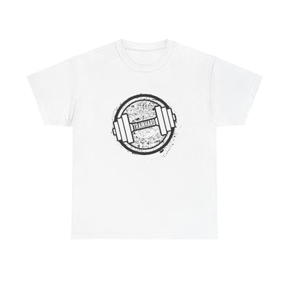 Unisex Heavy Cotton Tee - Train Hard Fitness Shirt for Gym Lovers