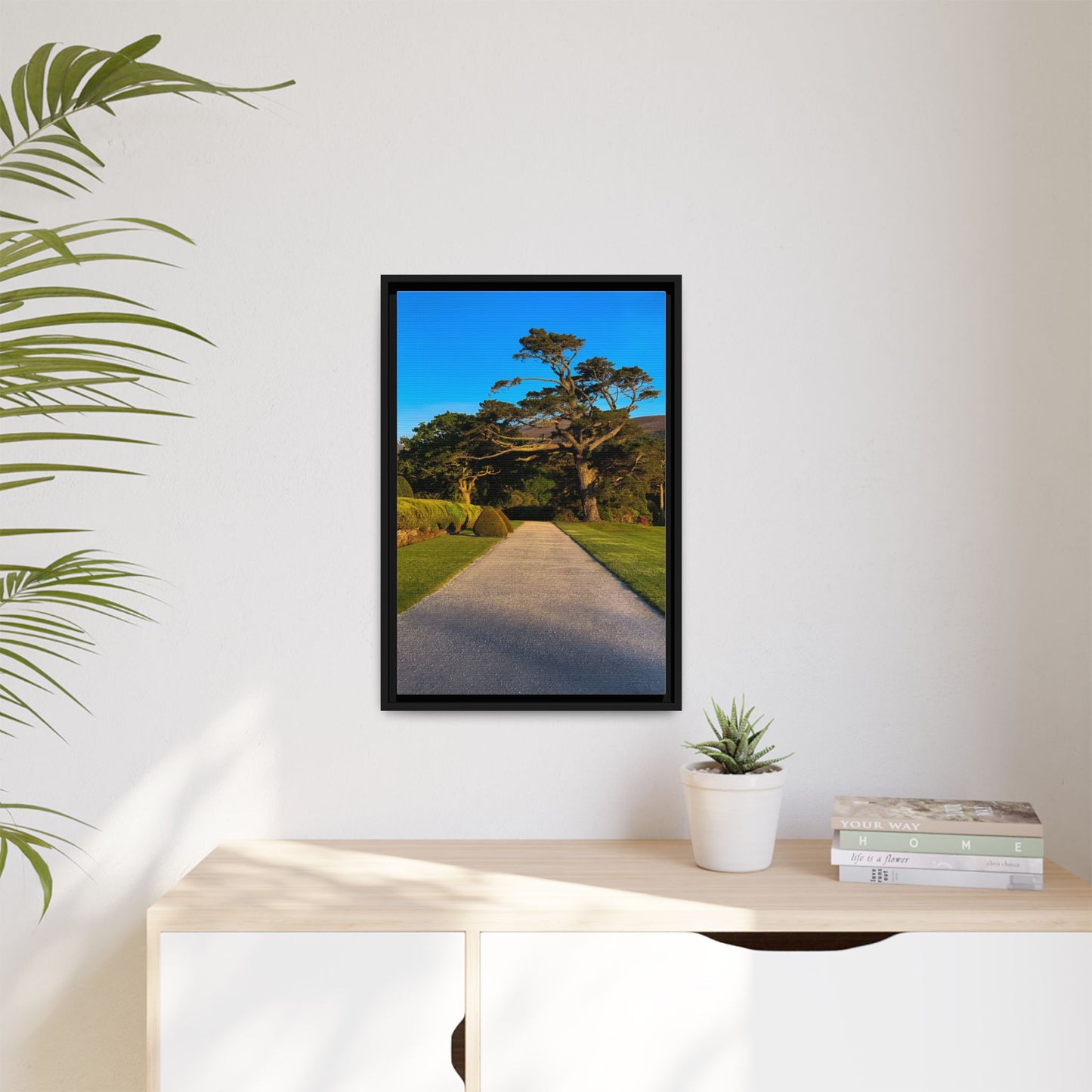 Muckross House Garden Matte Canvas, Framed (Multi-color)