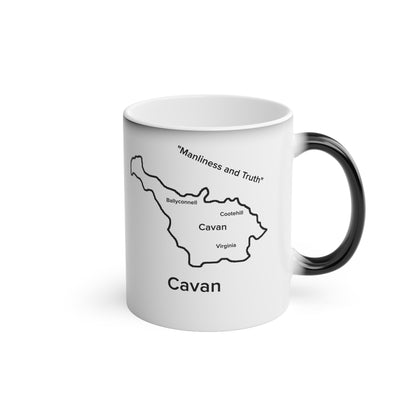 Cavan Magic Mug: Color - Changing Coffee Cup with Artistic Map Design