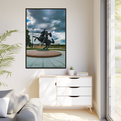 Kaunas Matte Canvas, Framed (Multi-color)