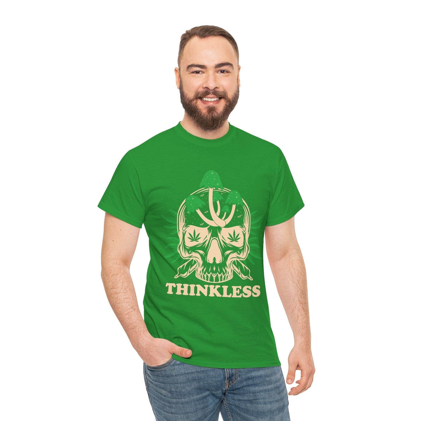 Mushroom Skull 'THINKLESS' T-Shirt