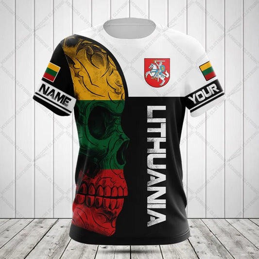 Custom Name Lithuania T-shirts Soft Sportswear