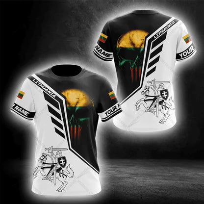 Custom Name Lithuania T-shirts Soft Sportswear