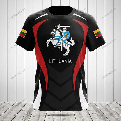 Customized Lithuania Emblem Graphic T-shirts Be Patriotic