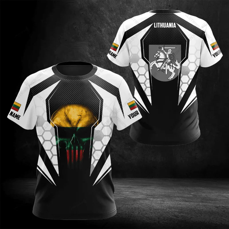 Custom Name Lithuania T-shirts Soft Sportswear