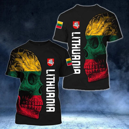 Custom Name Lithuania T-shirts Soft Sportswear