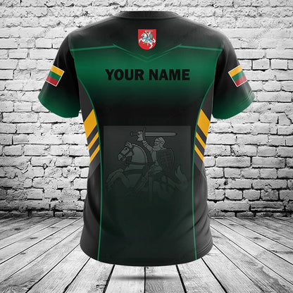 Customized Lithuania Emblem Graphic T-shirts Be Patriotic