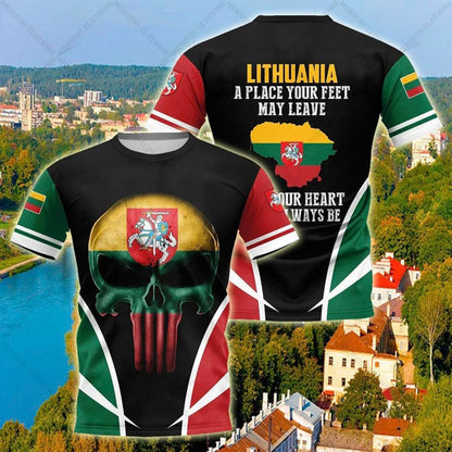 Custom Name Lithuania T-shirts Soft Sportswear