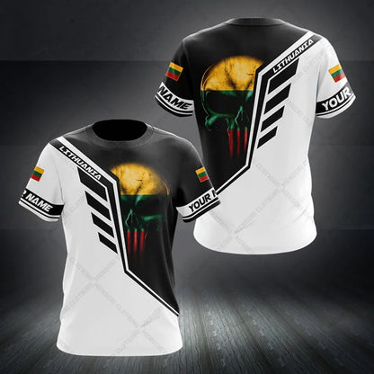 Custom Name Lithuania T-shirts Soft Sportswear
