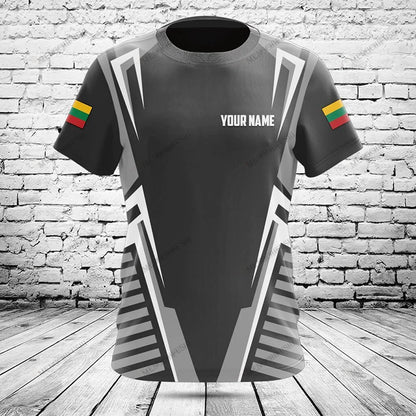 Customized Lithuania Emblem Graphic T-shirts Be Patriotic