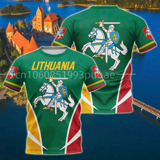 Lithuania Youth Nation Flag Stylish T-Shirt