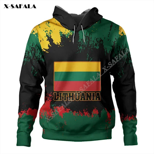 Proud To Be Lithuania Lietuva Flag 3D