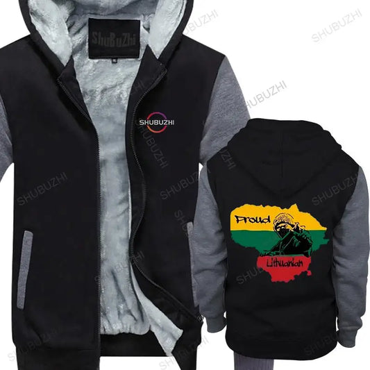 Stylish Graphic Lithuania fleece hoody Proud Lithuanian Mano Lietuva