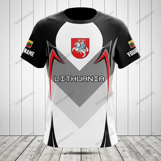 Customized Lithuania Emblem Graphic T-shirts Be Patriotic