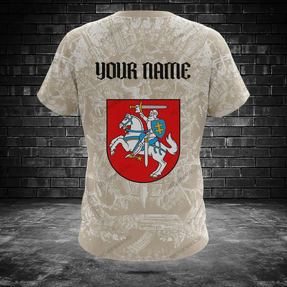 Custom Name Lithuania T-shirts Soft Sportswear