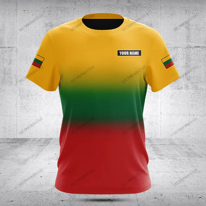 Customized Lithuania Emblem Graphic T-shirts Be Patriotic