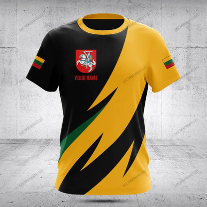 Customized Lithuania Emblem Graphic T-shirts Be Patriotic