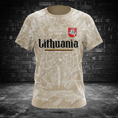 Custom Name Lithuania T-shirts Soft Sportswear