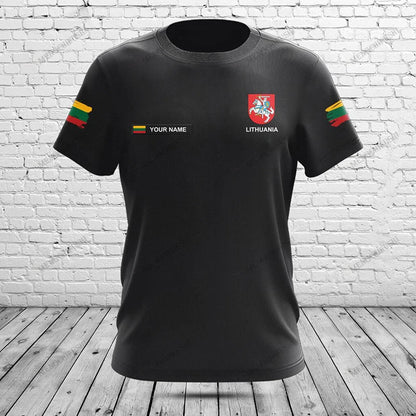 Customized Lithuania Emblem Graphic T-shirts Be Patriotic
